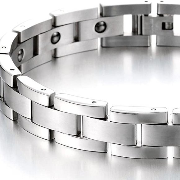 Timeless Stainless Steel Link Men Bracelet - Picture 3 of 9